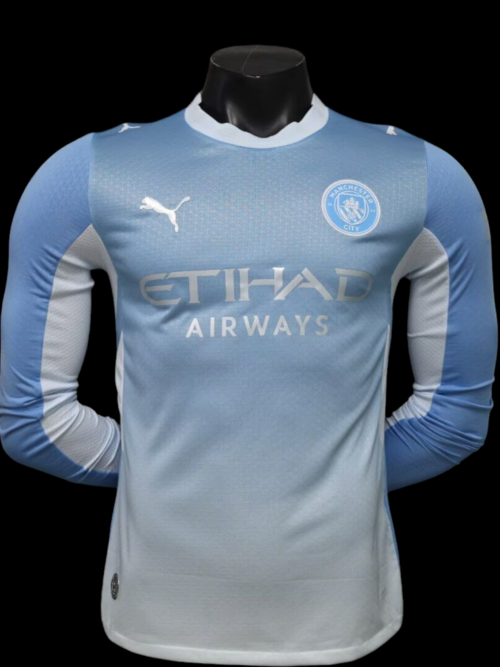 Maglia da casa a maniche lunghe del Manchester City 26/27 - Versione Player