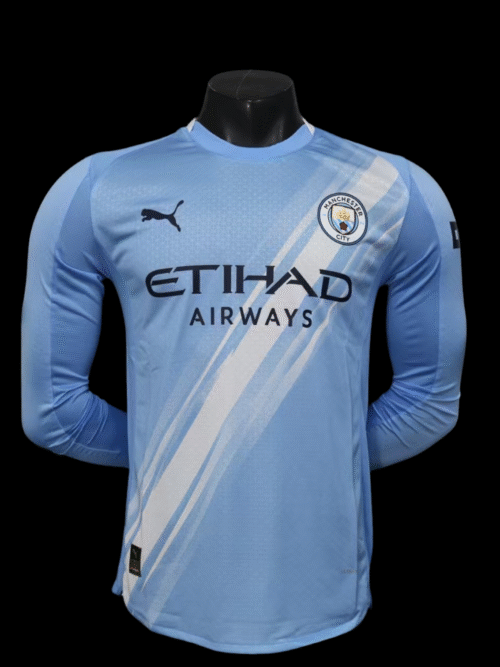 Manchester City Maillot Manches Longues Domicile 25/26 - Version Player