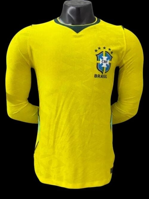 Brazil Home Jersey Long Sleeves 26/27 - Player Version