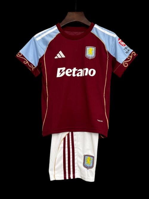 Aston Villa Jersey local 25/26 - Infantil
