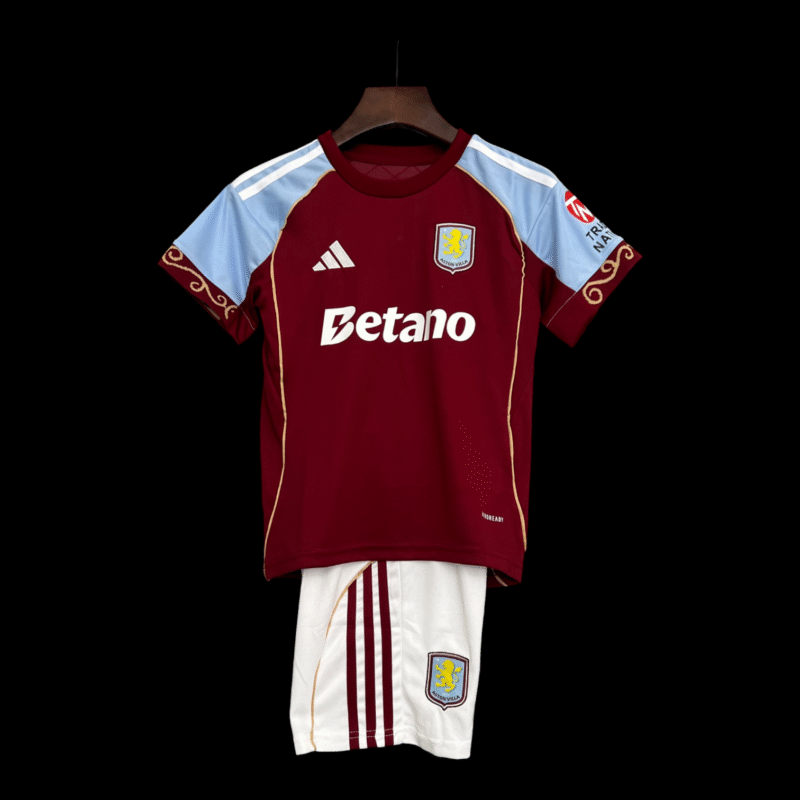 Aston Villa Maillot Domicile 25/26 - Enfant