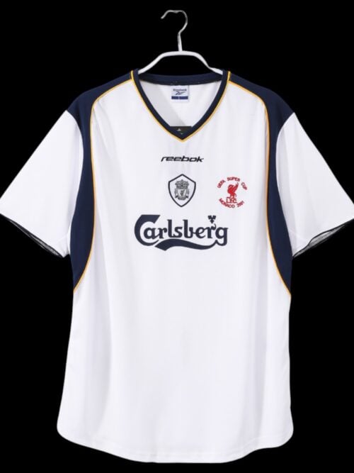 Liverpool jersey de visitante retro 2001/02