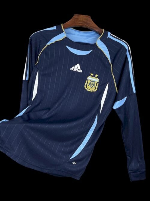 Argentina jersey de visitante retro de manga larga 2006/2007