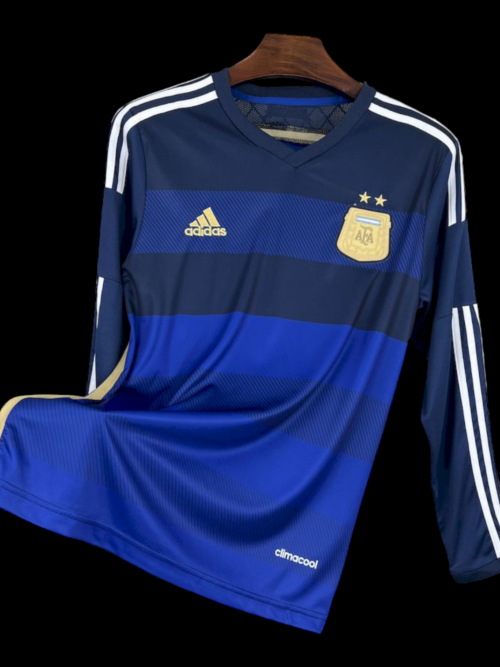 Argentine Maillot Extérieur Rétro Manches Longues 2014