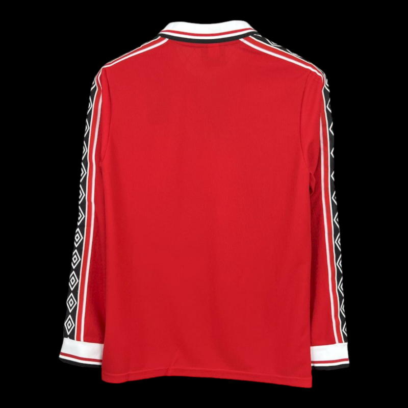 Manchester United Maillot Domicile Rétro Manches Longues 1998/1999 – Image 3