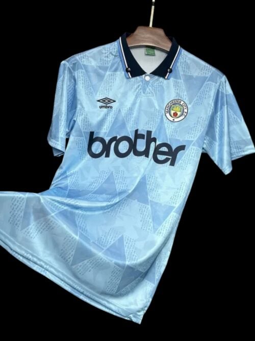 Manchester City jersey de casa retro 1989/91