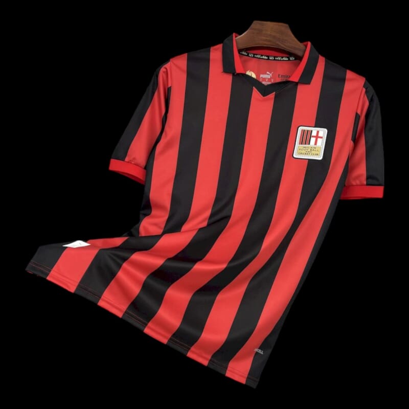 Milan AC Maillot 125th Anniversary Edition Retro Rouge