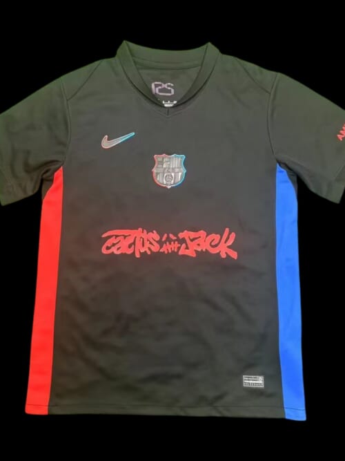 Barcelone Maillot Extérieur Travis Scott 24/25