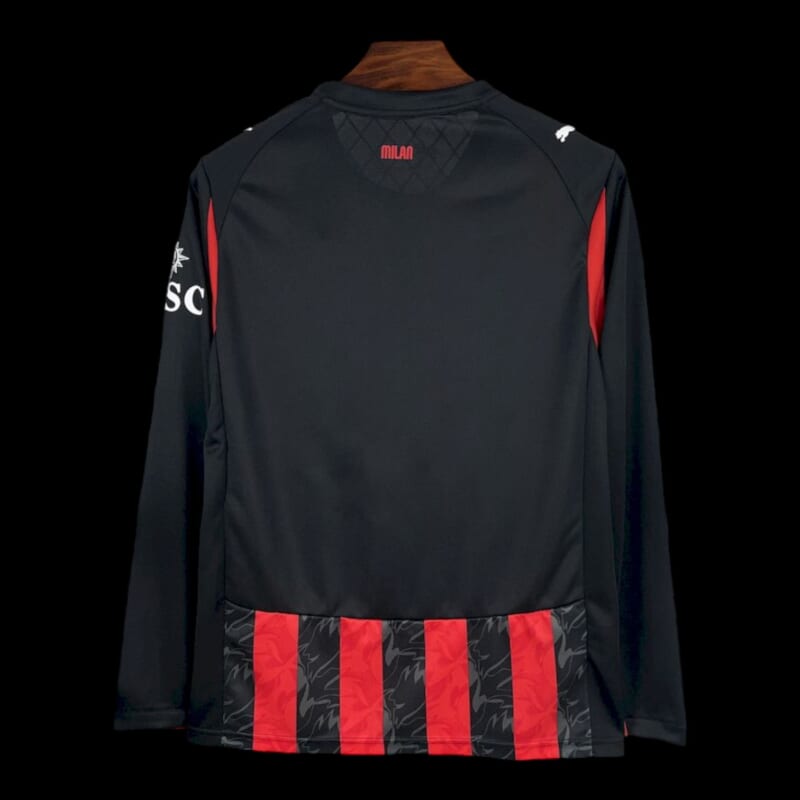 Milan AC Maillot Manches Longues Domicile 25/26 – Image 3