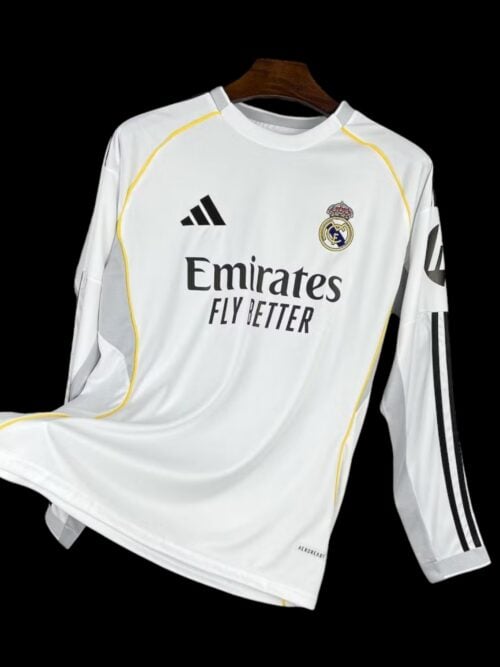 Real Madrid Home Long-Sleeved Jersey 25/26