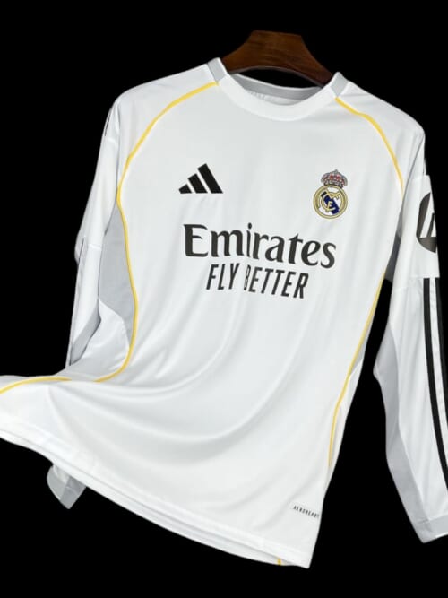 Real Madrid Maillot Domicile 25/26 - Manches Longues