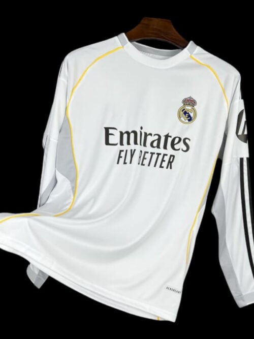 Real Madrid Maillot Domicile 25/26 - Manches Longues