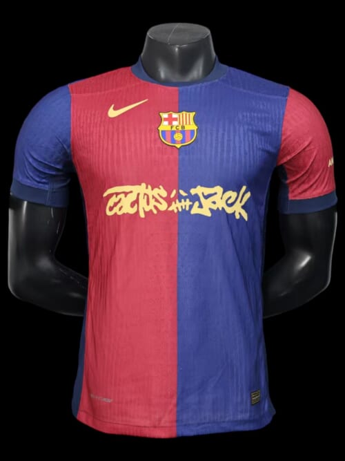 Barcelone Maillot Domicile Travis Scott 24/25 - Version Player