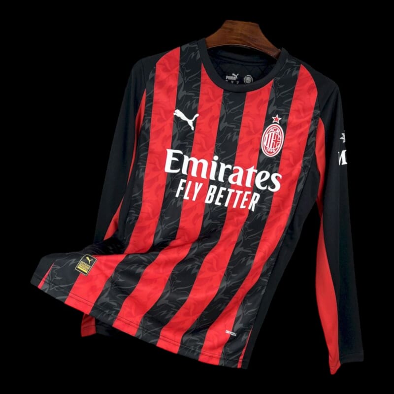 Milan AC Maillot Manches Longues Domicile 25/26