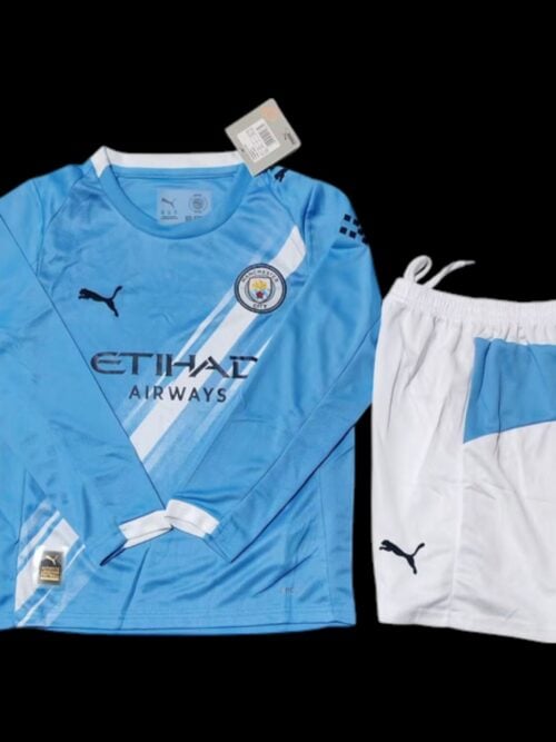 Manchester City Maillot Manches Longues Domicile 25/26 - Enfant