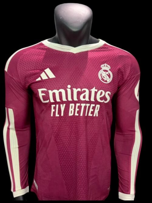 R.Madrid Maillot Manches Longues Third 26/27 - Version Player