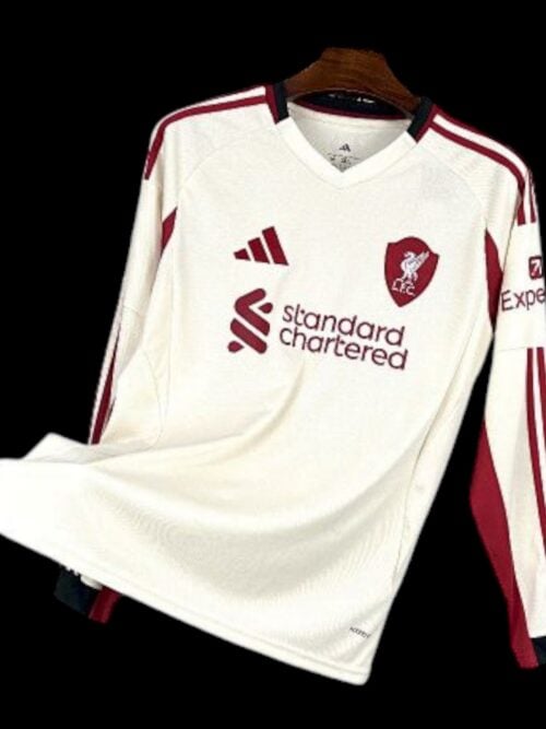 Liverpool jersey de manga larga visitante 25/26