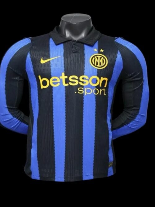 Inter Milan Jersey manga larga local 26/27 - Versión Jugador