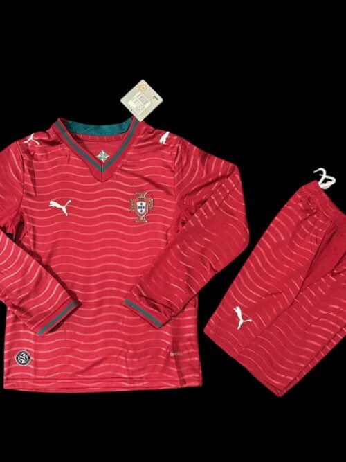 Portugal Maillot Manches Longues Domicile 26/27 - Enfant