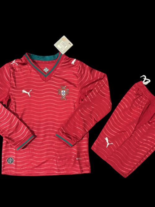 Portugal Maillot Manches Longues Domicile 26/27 - Enfant