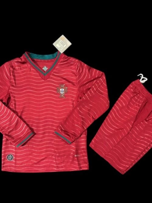 Portugal Maillot Manches Longues Domicile 26/27 - Enfant