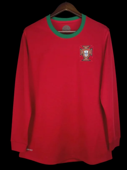 Portugal Maillot Manches Longues Domicile Rétro 2012