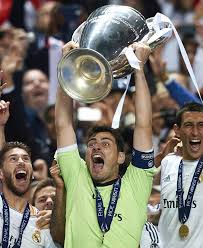 Casillas and the Champions League trophy