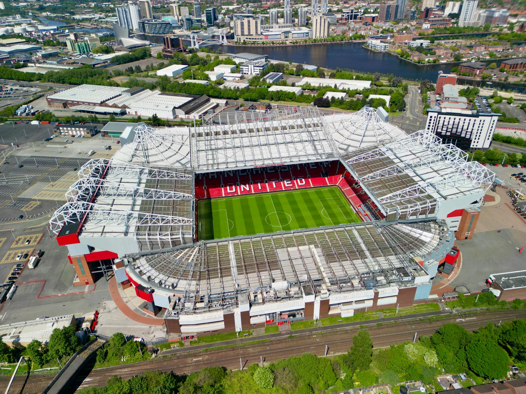 historia de manchester united, foto del estadio