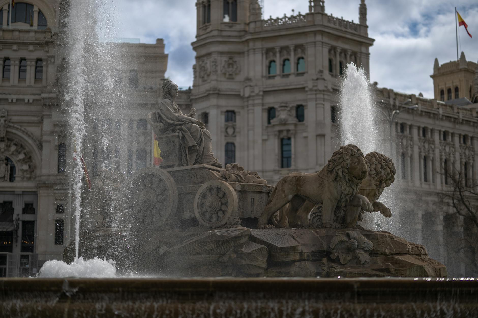 Storia del Real Madrid: la fontana di Cibeles a Madrid, luogo in cui si festeggiano i titoli