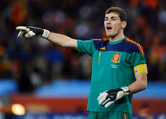 Iker Casillas, captain of the 2010 World Cup-winning Spanish national team