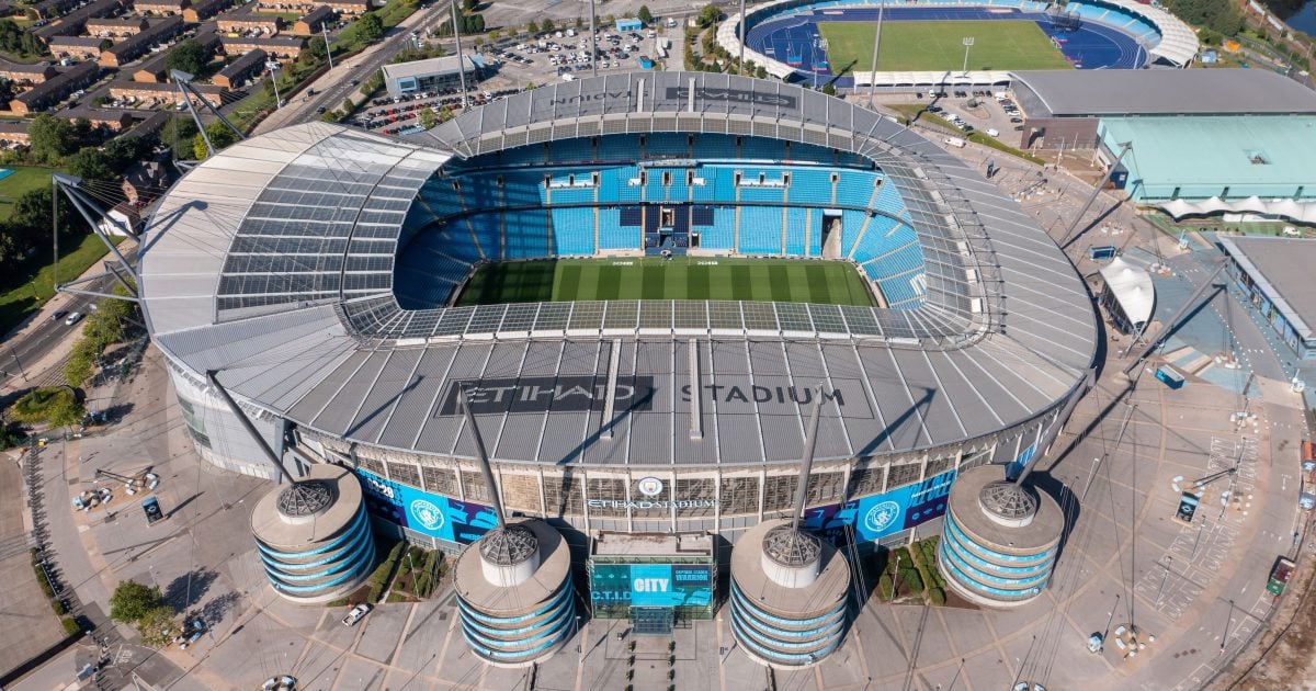 El estadio Etihad, estadio de Manchester City