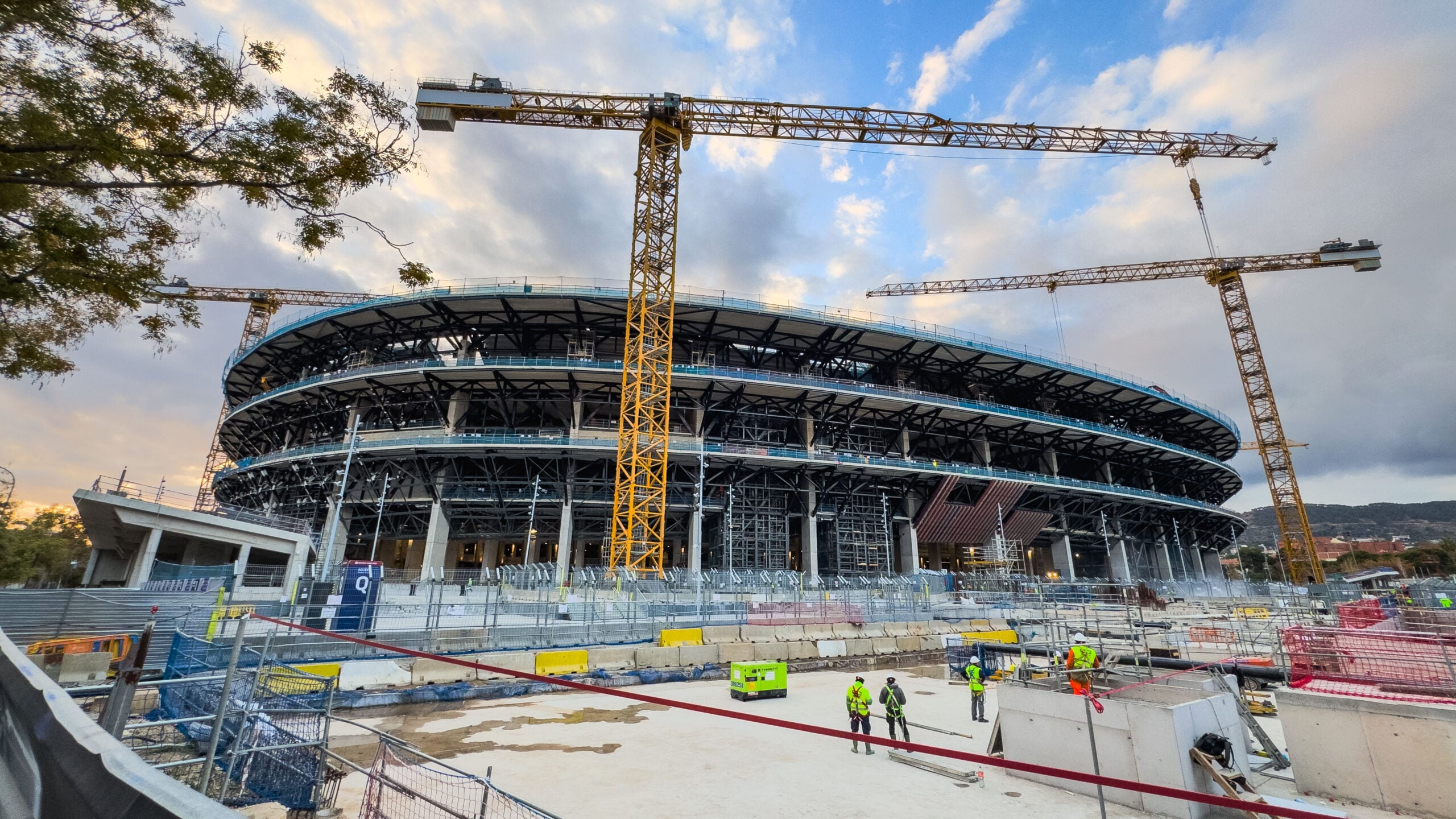 Le Camp Nou en cours de renovation