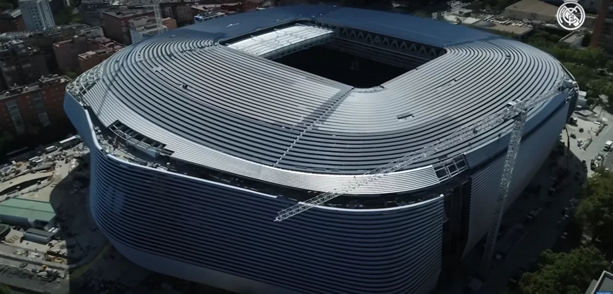 Il Santiago Bernabéu dopo la ristrutturazione del 2024