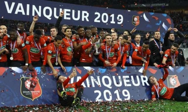 Le Stade Rennais, vainqueur de la Coupe de France