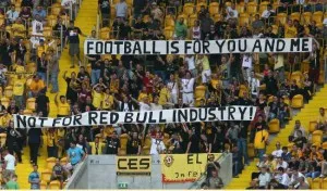 Les supporters allemands contre le RB Leipzig