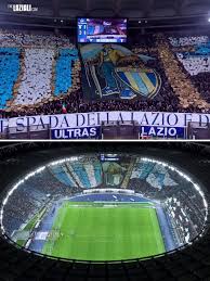 Les supporters biancocelesti de la Lazio