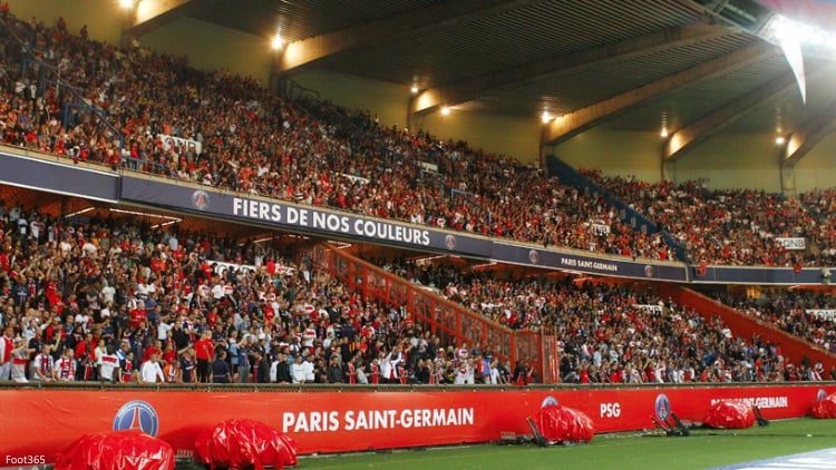 Les tribunes du Parc des Princes