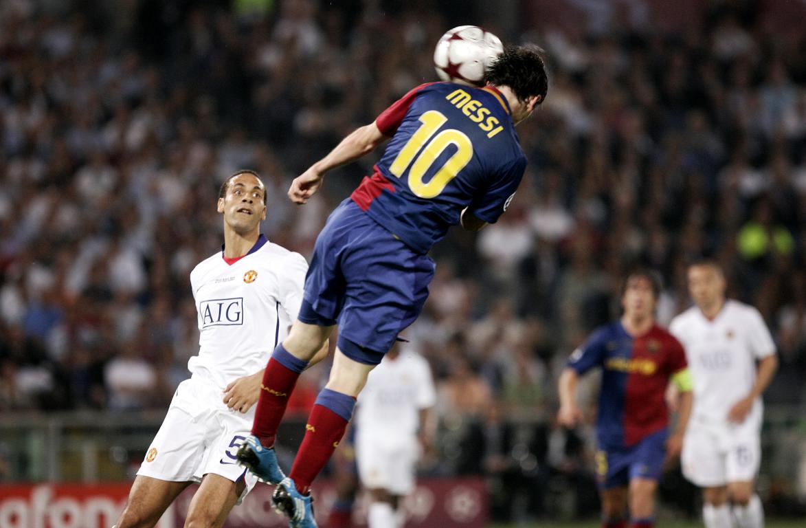 Lionel Messi marquant en finale 2009