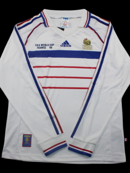 1998 France Retro Away Long-Sleeve Jersey