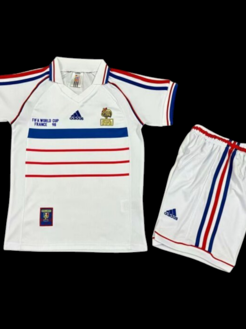 1998 France Retro Away Jersey - Kids
