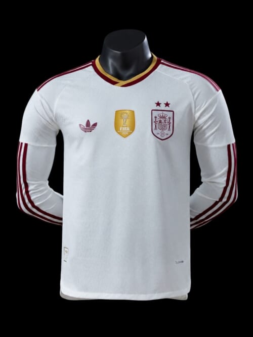 Espagne Maillot  Manches Longues 2 Étoile  ⭐⭐ Extérieur 26/27- Version Player