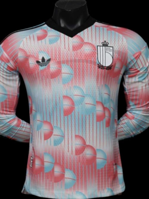 Belgique Maillot Manches Longues Extérieur  26/27 - Version Player