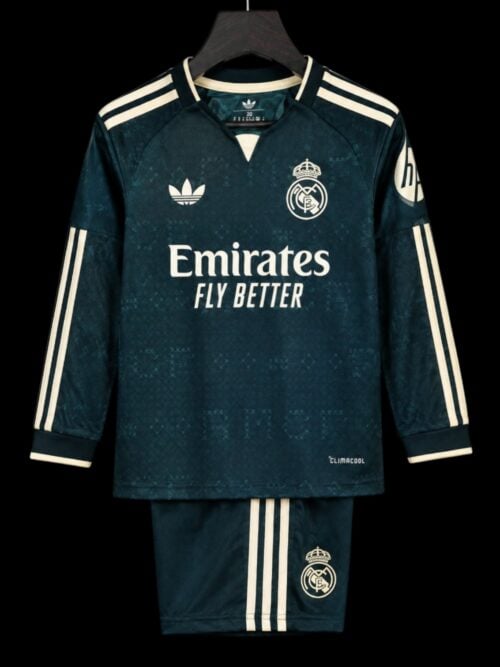 Real Madrid Maillot Manches Longues Extérieur 26/27 – Enfant