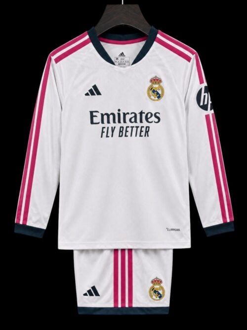 Real Madrid Maillot Manches Longues Domicile 26/27 – Enfant