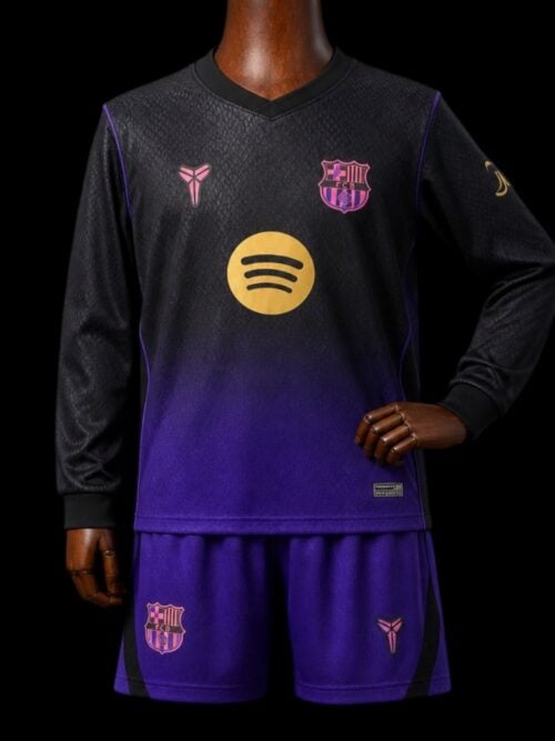 Barcelone Maillot Manches Longues Extérieure 26/27 - Enfant
