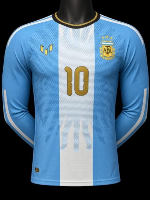 Argentine Maillot Manches Longues Commémoratif D'adieu De Messi 26/27 - Version Player