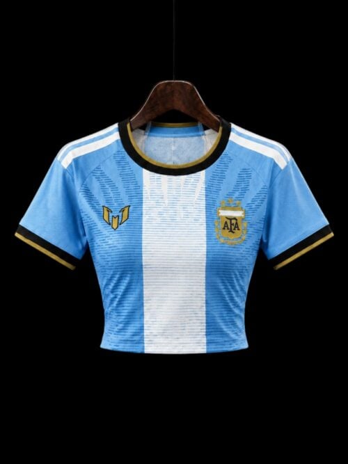 Argentine Commémoratif D'adieu De Messi Crop Top 26/27